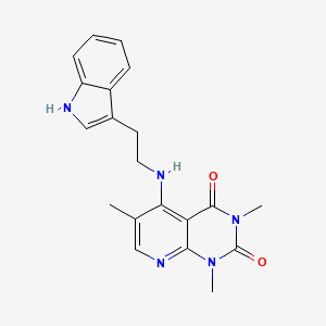 molecular formula C20H21N5O2 B2889173 5-((2-(1H-indol-3-yl)ethyl)amino)-1,3,6-trimethylpyrido[2,3-d]pyrimidine-2,4(1H,3H)-dione CAS No. 941954-80-9