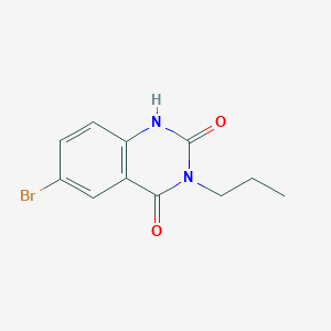 molecular formula C11H11BrN2O2 B2889180 6-bromo-3-propyl-2,4(1H,3H)-quinazolinedione CAS No. 200938-70-1