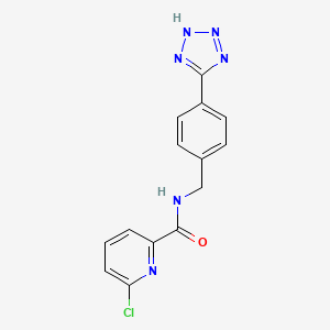 6-Chloro-N-[[4-(2H-tetrazol-5-yl)phenyl]methyl]pyridine-2-carboxamide