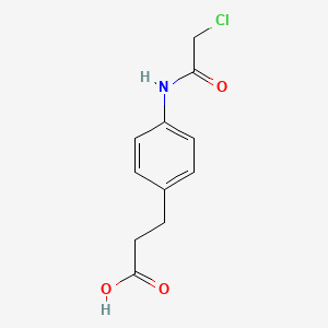 N-chloroacetyl-4-aminophenylpropionic acid