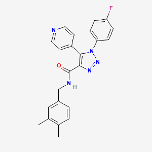 2-chloro-N-{5-[1-(4-fluorophenyl)-5-oxopyrrolidin-3-yl]-1,3,4-oxadiazol-2-yl}benzamide