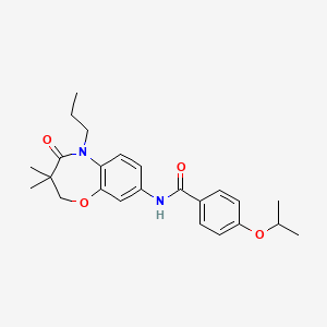 N-(3,3-dimethyl-4-oxo-5-propyl-2,3,4,5-tetrahydrobenzo[b][1,4]oxazepin-8-yl)-4-isopropoxybenzamide