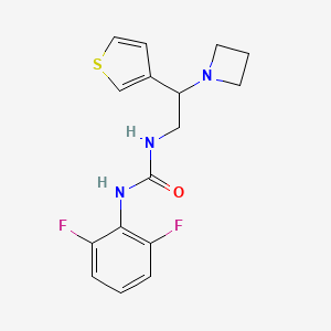 1-(2-(Azetidin-1-yl)-2-(thiophen-3-yl)ethyl)-3-(2,6-difluorophenyl)urea