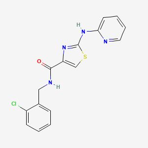 N-(2-chlorobenzyl)-2-(pyridin-2-ylamino)thiazole-4-carboxamide