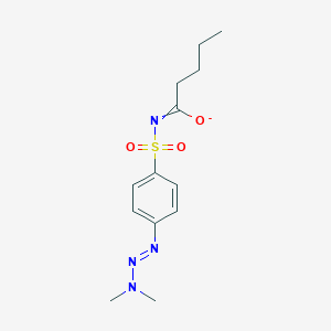 molecular formula C13H19N4O3S- B288923 N-[4-(dimethylaminodiazenyl)phenyl]sulfonylpentanimidate 