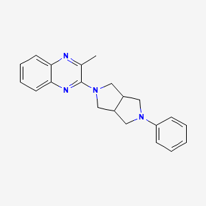 2-Methyl-3-(2-phenyl-1,3,3a,4,6,6a-hexahydropyrrolo[3,4-c]pyrrol-5-yl)quinoxaline