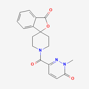 molecular formula C18H17N3O4 B2889241 1'-(1-甲基-6-氧代-1,6-二氢吡啶并二嗪-3-羰基)-3H-螺[异苯并呋喃-1,4'-哌啶]-3-酮 CAS No. 1797272-20-8