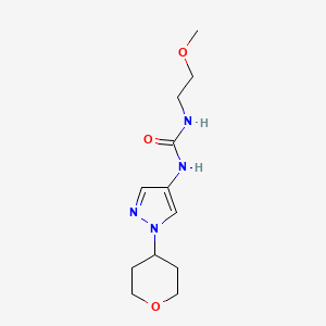 1-(2-methoxyethyl)-3-(1-(tetrahydro-2H-pyran-4-yl)-1H-pyrazol-4-yl)urea