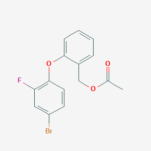 molecular formula C15H12BrFO3 B2889261 2-(4-溴-2-氟苯氧基)苯甲酸苄酯 CAS No. 478032-48-3