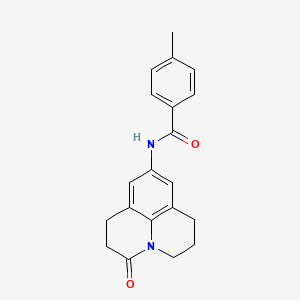 4-Methyl-N-(2-oxo-1-azatricyclo[7.3.1.05,13]trideca-5,7,9(13)-trien-7-yl)benzamide