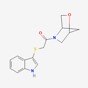 2-((1H-indol-3-yl)thio)-1-(2-oxa-5-azabicyclo[2.2.1]heptan-5-yl)ethanone