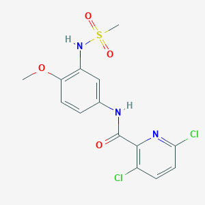 3,6-dichloro-N-(3-methanesulfonamido-4-methoxyphenyl)pyridine-2-carboxamide