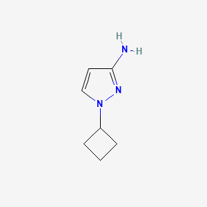 molecular formula C7H11N3 B2889305 1-Cyclobutylpyrazol-3-amine CAS No. 1663510-64-2