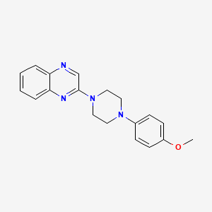 molecular formula C19H20N4O B2889309 2-[4-(4-甲氧基苯基)哌嗪-1-基]喹喔啉 CAS No. 241146-75-8