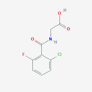 2-[(2-Chloro-6-fluorophenyl)formamido]acetic acid