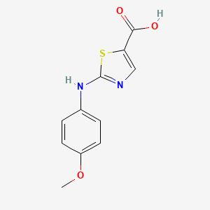 molecular formula C11H10N2O3S B2889322 2-((4-Methoxyphenyl)amino)thiazole-5-carboxylic acid CAS No. 1520613-94-8