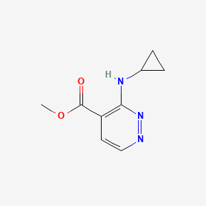 molecular formula C9H11N3O2 B2889324 Methyl 3-(cyclopropylamino)pyridazine-4-carboxylate CAS No. 2114255-17-1