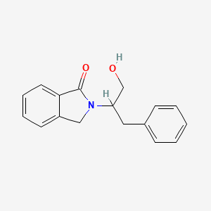 molecular formula C17H17NO2 B2889347 2-(1-Benzyl-2-hydroxyethyl)-1-isoindolinone CAS No. 477864-32-7