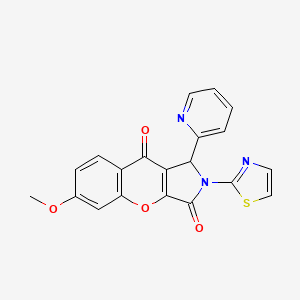 6-Methoxy-1-(pyridin-2-yl)-2-(1,3-thiazol-2-yl)-1,2-dihydrochromeno[2,3-c]pyrrole-3,9-dione