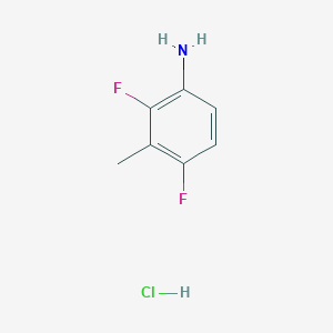 molecular formula C7H8ClF2N B2889366 2,4-Difluoro-3-methylaniline;hydrochloride CAS No. 2503208-51-1
