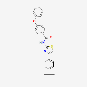 N-[4-(4-tert-butylphenyl)-1,3-thiazol-2-yl]-4-phenoxybenzamide