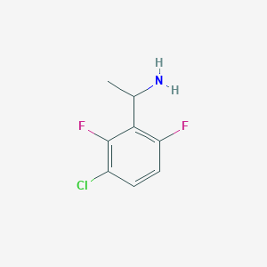 molecular formula C8H8ClF2N B2889375 1-(3-Chloro-2,6-difluorophenyl)ethanamine CAS No. 1337728-56-9