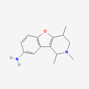 molecular formula C14H18N2O B2889384 1,2,4-Trimethyl-1,2,3,4-tetrahydrobenzofuro[3,2-c]pyridin-8-amine CAS No. 298213-31-7