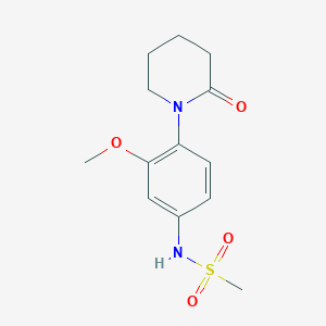 N-(3-methoxy-4-(2-oxopiperidin-1-yl)phenyl)methanesulfonamide