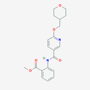 methyl 2-(6-((tetrahydro-2H-pyran-4-yl)methoxy)nicotinamido)benzoate