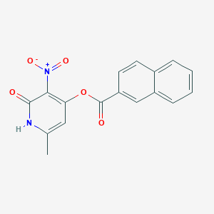 6-Methyl-3-nitro-2-oxo-1,2-dihydropyridin-4-yl 2-naphthoate