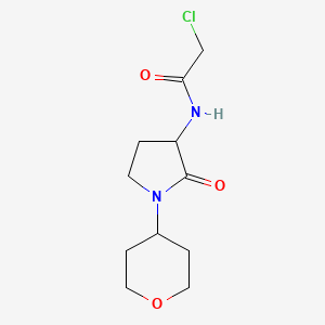 2-Chloro-N-[1-(oxan-4-yl)-2-oxopyrrolidin-3-yl]acetamide