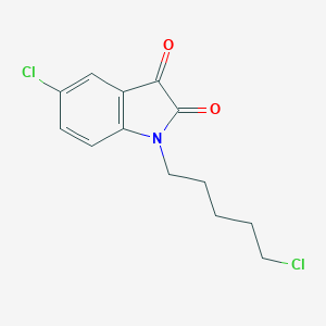molecular formula C13H13Cl2NO2 B288942 5-chloro-1-(5-chloropentyl)-1H-indole-2,3-dione 