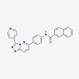 N-(4-(3-(pyridin-4-yl)-[1,2,4]triazolo[4,3-b]pyridazin-6-yl)phenyl)-2-naphthamide