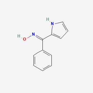 molecular formula C11H10N2O B2889449 Phenyl-1H-pyrrol-2-yl-methanone oxime CAS No. 855631-37-7