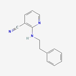 molecular formula C14H13N3 B2889450 2-[(2-Phenylethyl)amino]nicotinonitrile CAS No. 138310-92-6