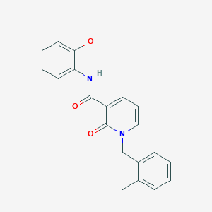 molecular formula C21H20N2O3 B2889465 N-(2-methoxyphenyl)-1-(2-methylbenzyl)-2-oxo-1,2-dihydropyridine-3-carboxamide CAS No. 946302-29-0