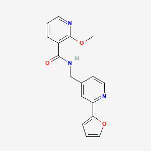 N-((2-(furan-2-yl)pyridin-4-yl)methyl)-2-methoxynicotinamide