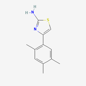 molecular formula C12H14N2S B2889480 4-(2,4,5-Trimethylphenyl)-1,3-thiazol-2-amine CAS No. 383131-99-5