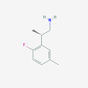 (2S)-2-(2-Fluoro-5-methylphenyl)propan-1-amine