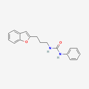 molecular formula C18H18N2O2 B2889503 1-(3-(Benzofuran-2-yl)propyl)-3-phenylurea CAS No. 2034380-51-1