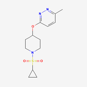 3-((1-(Cyclopropylsulfonyl)piperidin-4-yl)oxy)-6-methylpyridazine