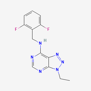 molecular formula C13H12F2N6 B2889528 N-[(2,6-difluorophenyl)methyl]-3-ethyltriazolo[4,5-d]pyrimidin-7-amine CAS No. 899974-90-4