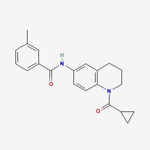 N-[1-(cyclopropanecarbonyl)-3,4-dihydro-2H-quinolin-6-yl]-3-methylbenzamide