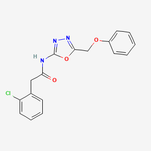 2-(2-chlorophenyl)-N-(5-(phenoxymethyl)-1,3,4-oxadiazol-2-yl)acetamide