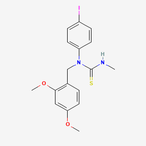 molecular formula C17H19IN2O2S B2889552 1-[(2,4-Dimethoxyphenyl)methyl]-1-(4-iodophenyl)-3-methylthiourea CAS No. 306732-00-3