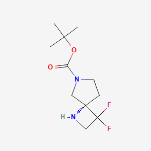 molecular formula C11H18F2N2O2 B2889569 (S)-tert-Butyl 3,3-difluoro-1,6-diazaspiro[3.4]octane-6-carboxylate CAS No. 1263774-14-6