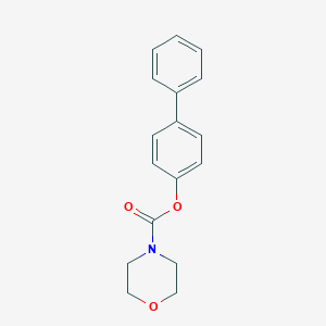 molecular formula C17H17NO3 B288957 (4-Phenylphenyl) morpholine-4-carboxylate 