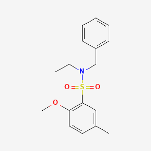N-benzyl-N-ethyl-2-methoxy-5-methylbenzenesulfonamide