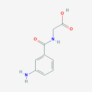 molecular formula C9H10N2O3 B2889582 N-[(3-aminophenyl)carbonyl]glycine CAS No. 20938-64-1