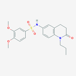 3,4-dimethoxy-N-(2-oxo-1-propyl-1,2,3,4-tetrahydroquinolin-6-yl)benzenesulfonamide